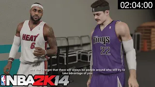 I completed the entire NBA 2K14 Next Gen MyCareer Story in 1 video...