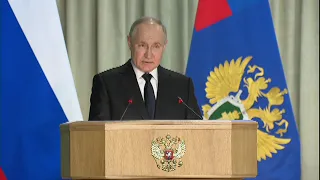 Владимир Путин - расширенное заседание коллегии Генеральной прокуратуры России