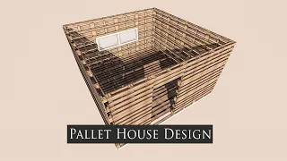 How to make a simple tiny house with a pallet? | Homemade from pallet and osb panel