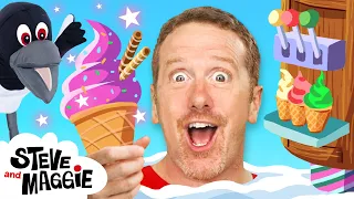 Finger Family Gingerbread House Story for Kids with Steve and Maggie | Ice Cream for Kids