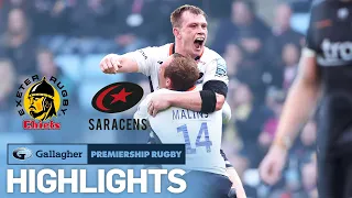 Exeter v Saracens - HIGHLIGHTS | Last-Gasp Winner at Sandy Park! | Gallagher Premiership