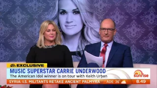 13/12/16 - Carrie Underwood - Interview & Dirty Laundry - Sunrise