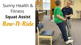 Sunny Health & Fitness Squat Assist Row-N-Ride Trainer