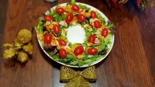 Salad Wreath  | How To Make Salad Wreath | Christmas Food Ideas