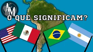 O QUE SIGNIFICAM AS BANDEIRAS DE PAÍSES DA AMÉRICA?