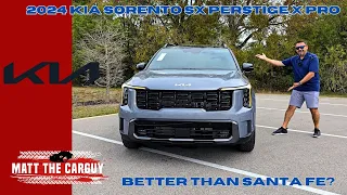 Is the Refreshed 2024 Kia Sorento SX Prestige X Pro a better SUV than Hyundai Santa Fe?