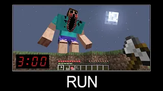 Minecraft wait what meme part 514 (Scary Big Steve)