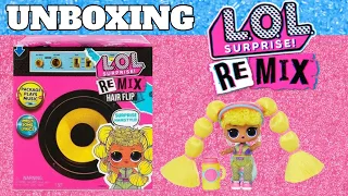 Unboxing L.O.L. Surprise! Remix Hair Flip Doll Blind Box Opening!