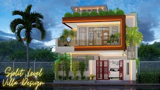 30x45 Feet Split Level House Design with Puja Room | 1350 sqft | 150 Gaj | ID-189