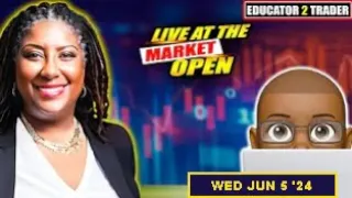 Live Analysis @ Market Open | Trading Options as a Seller | 6.5.24 w/ Jamie (Mon. & Weds)