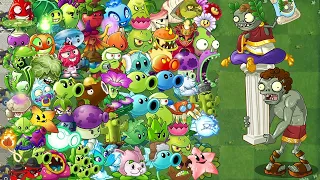 PvZ 2 How Many Plants use 5 Power Up Can Defeat Roman Caesar Zombie Phase 3