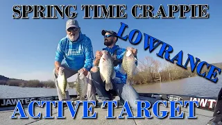 2021 Spring Crappie Fishing with Dad - First Time Using Lowrance Active Target on Crappie