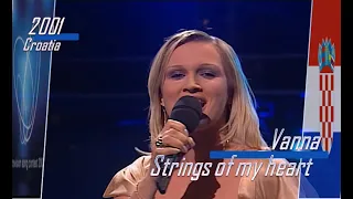 eurovision 2001 Croatia 🇭🇷 Vanna - Strings of my heart ᴴᴰ