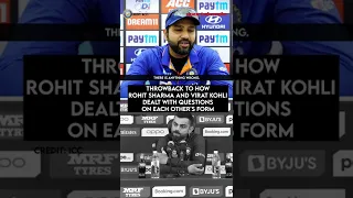 Throwback: Virat Kohli and Rohit Sharma facing questions on each other #rohitsharma #viratkohli