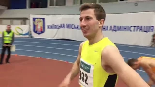 Ukr Cup 2018 indoor: 800 м (Men) MYRONETS Oleh