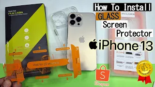 How to Install Tempered Glass Screen Protector Apple iPhone13 Pro Max iphone