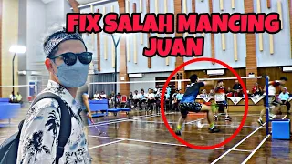 KENAPA RAJA TARKAM JUAN / NENDI SAMPAI EMOSI GINI ? Full Smash and Psywar Tarung Bebas Badminton