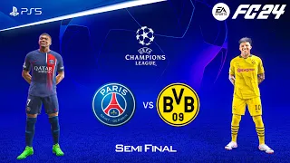 FC 24 - PSG vs Borussia Dortmund | UEFA Champions League Semi Final Full Match | PS5™ [4K60]