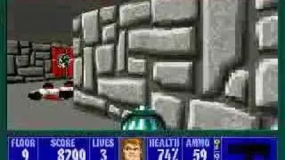 PC - Wolfenstein 3D - E4M9 (Otto Giftmacher) 100% Video