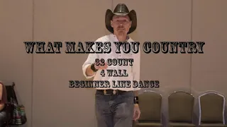 What Makes You Country - Line dance demo