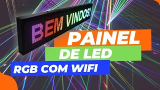 Painel de led wifi RGB controle pelo aplicativo