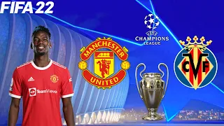 Manchester United vs Villarreal - Champions League - Full Gameplay