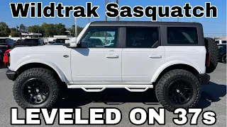 Ford BRONCO Wildtrak Sasquatch LEVELED on 37s