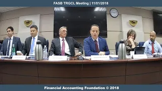 FASB TRG Credit Loss Meeting - Thursday November 1, 2018