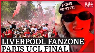 Liverpool Fans PARTY in Paris Fan Zone before Champions League Final | Ft. Jamie Webster & Dua Lipa!