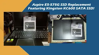 Acer Aspire E5 575G SATA SSD Upgrade