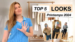 TOP 5 LOOKS DE PRINTEMPS 2024 🌷 FACILES ET PORTABLES !