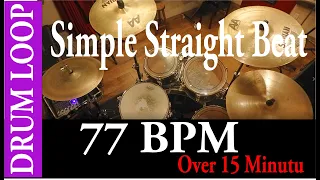 Simple Straight Beat Drum Loop 77 BPM