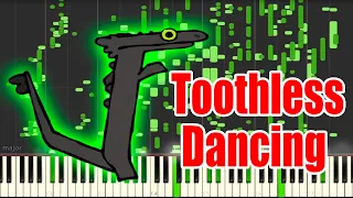 Toothless Dancing but it's MIDI (Auditory Illusion) |  Driftveil city Piano sound