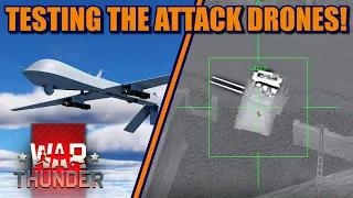 War Thunder Testing the ATTACK DRONE MQ-1 Predator! Ground attack from far!