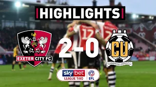 HIGHLIGHTS: Exeter City 2 Cambridge United 0 (11/1/20) EFL Sky Bet League 2