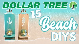 🐚 Crafting the Coast: 15 BEST Shore Living Dollar Tree DIYs! Coastal Beach DIY 2024 🌴