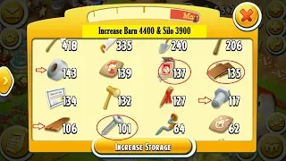 Increase Barn 4400 and Silo 3900 | Hay Day