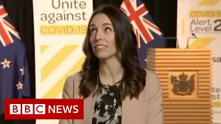 New Zealand's PM stays calm during an earthquake on live TV - BBC News