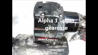 Mercruiser Alpha 1 upper gearcase repair (oil seals) and tools