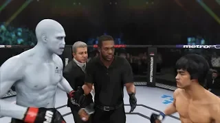 Bruce Lee vs. Lord Voldemort (EA sports UFC 3) - CPU vs. CPU - Crazy UFC 👊🤪