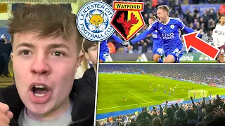 Jamie Vardy DOUBLE As Leicester BEAT Watford! Leicester City 2-0 Watford Matchday Vlog!