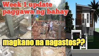 OFW HOUSE STORY:step by step,WEEK 1|Ofw dream house|katas ng taiwan