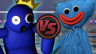 BLUE vs HUGGY WUGGY! (Roblox Rainbow Friends VS Poppy Playtime Song) | CARTOON RAP ATTACK