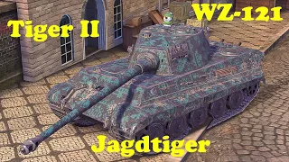Tiger II ● Jagdtiger ● WZ-121 - WoT Blitz UZ Gaming