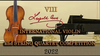 VIII  Leopold Auer International Violin and String Quartet Competition. Opening Ceremony, Oct.1,2022