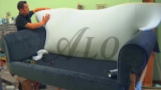 DIY - HOW TO REUPHOLSTER A SOFA/COUCH - ALO Upholstery