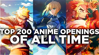 Top 100 Anime Openings of All Time (Group Rank)