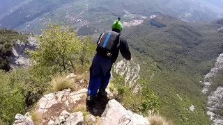 Tracking Casale south face (wingsuit exit)