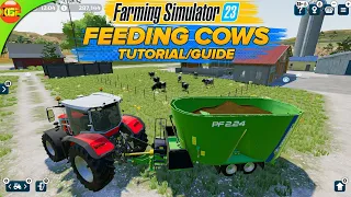 Introduction To Cows and Amazing Cow Farm! Feeding | Farming Simulator 23