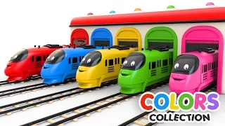 Colors for Children to Learn with Toy Trains - Colors Videos Collection